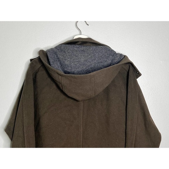 Vince Short Vest Hoodie Wool Jacket In Khaki Women's Size XS - Picture 9 of 10